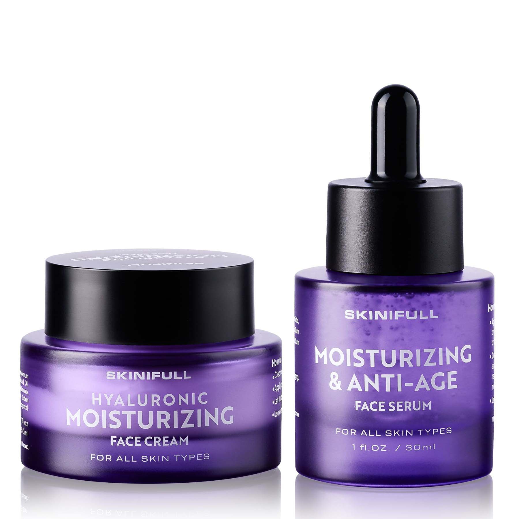 Hyaluronic Face Cream + Anti-Aging Face Serum
